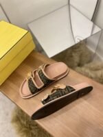 Fendi Feel Slides Dark Pink For Women - Image 5
