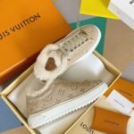 Louis Vuitton Women's Time Out Sneaker Beige For Women LV - Image 4