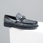 Classic Black Moccasin Shoes For Men - Image 6