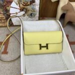 Hermes Constance Long Togo Wallet Yellow, Gold Toned Hardware Bag For Women, Women's Handbags, Shoulder Bags 8.1in/21cm