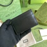 Gucci Animalier Card Case Black with Metal Bee For Men 4in/10cm GG 523685 DJ20T 1000 - Image 6