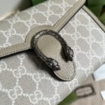 Gucci Dionysus Mini Shoulder Bag 7.9in/ 20cm Beige/ White GG Supreme Canvas Palladium Hardware For Women 421970 UULBN 9683 - Image 9