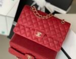 Chanel Classic Handbag 26cm Red A01112 - Image 4