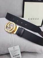 Gucci Belt With Interlocking G Buckle Black - Image 6