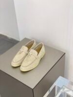 Loro Piana Summer Charms Walk Loafers Beige For Women - FAE5444 2096 - Image 6