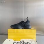 Fendi Flow Black Sneakers For Men 7E1504AHI8F0ABB - Image 6