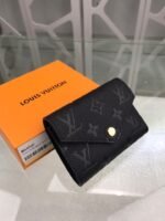 Louis Vuitton Victorine Wallet Monogram Empreinte Black For Women, Women's Wallets 4.7in/12cm LV M64060 - Image 2