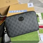 Gucci Shoulder Bag With Interlocking G Black 703468 92THF 1000 - Image 14