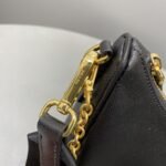 Prada System Nappa Patchwork Shoulder Bag Black For Women, Women's Bags 9.4in/24cm - Image 3