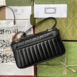Gucci GG Marmont Small Shoulder Bag Black 443497 UM8AN 1000 - Image 8