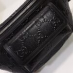 Gucci Embossed Belt Bag Black 645093 1W3CN 1000 - Image 4