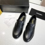 Chanel Women's Loafers Black For Women 1.2 in/3cm - Image 7