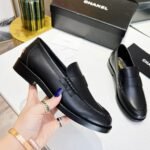 Chanel Women's Loafers Black For Women 1.2 in/3cm - Image 5