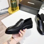 Chanel Women's Loafers Black For Women 1.2 in/3cm - Image 4