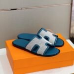 Hermes Izmir Sandals Blue/ Grey For Men - Image 2