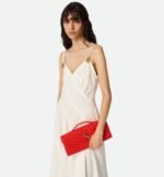 Bottega Veneta Andiamo Clutch Cherry Tomato For Women 31cm/12.2in 741511VCPP36529 - Image 2