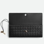 Bottega Veneta Andiamo Clutch Black For Women 31cm/12.2in 741511VCPP31019 - Image 3
