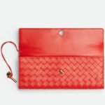 Bottega Veneta Andiamo Clutch Cherry Tomato For Women 31cm/12.2in 741511VCPP36529 - Image 3