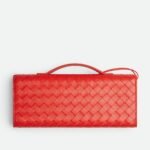 Bottega Veneta Andiamo Clutch Cherry Tomato For Women 31cm/12.2in 741511VCPP36529 - Image 4