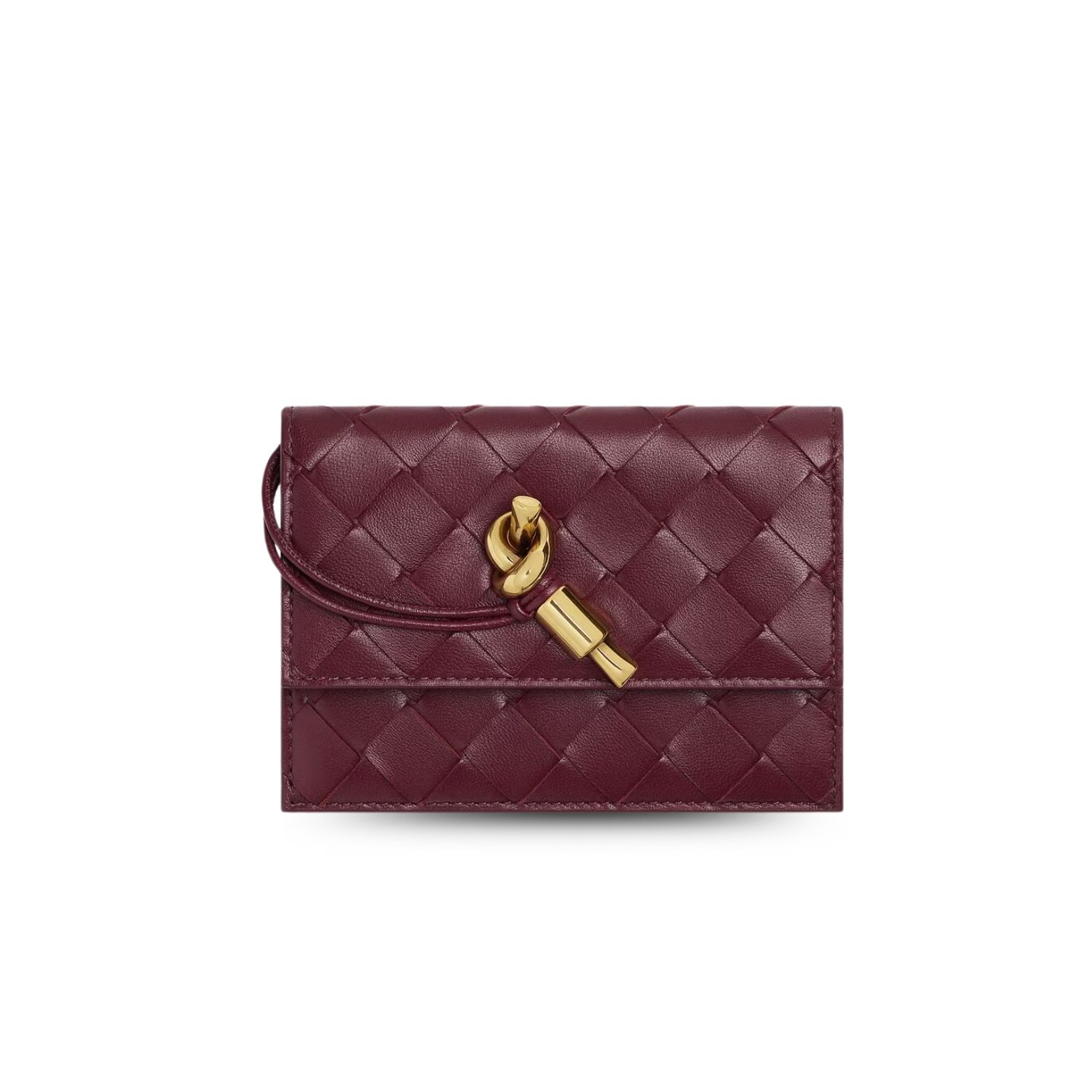 bottega-veneta-andiamo-zipped-card-case-1.jpg Bottega Veneta Andiamo Zipped Card Case Barolo For Women 12.5cm/4.9in 838846VCPP22250 - Image 1