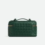 Bottega Veneta Bang Bang Vanity Case 9.1in/ 23cm Emerald Green Gold Hardware For Women 789109V3IV13049 - Image 6