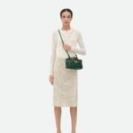 Bottega Veneta Bang Bang Vanity Case 9.1in/ 23cm Emerald Green Gold Hardware For Women 789109V3IV13049 - Image 2