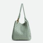 Bottega Veneta Parachute Large Shoulder Bag 11.8in/ 30cm New Sauge Gold Hardware For Women 796571VCPPT3401 - Image 5