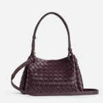Bottega Veneta Parachute Medium Shoulder Bag 11.6in/ 29.5cm Dark Barolo Gold Hardware For Women 835921VCPPT2264 - Image 5