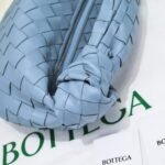 Bottega Veneta Jodie Top Handle Bag 11in/ 28cm Blue Silver Hardware For Women - Image 5