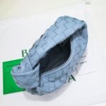 Bottega Veneta Jodie Top Handle Bag 11in/ 28cm Blue Silver Hardware For Women - Image 6