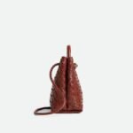 Bottega Veneta Andiamo Small Top Handle Bag 9.8in/ 25cm Sapele Gold Hardware For Women 766014VCPP12507 - Image 4