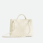 Bottega Veneta Andiamo Small Top Handle Bag Sea Salt 9.8in/ 25cm Gold Hardware For Women 766014VCPP19211 - Image 4