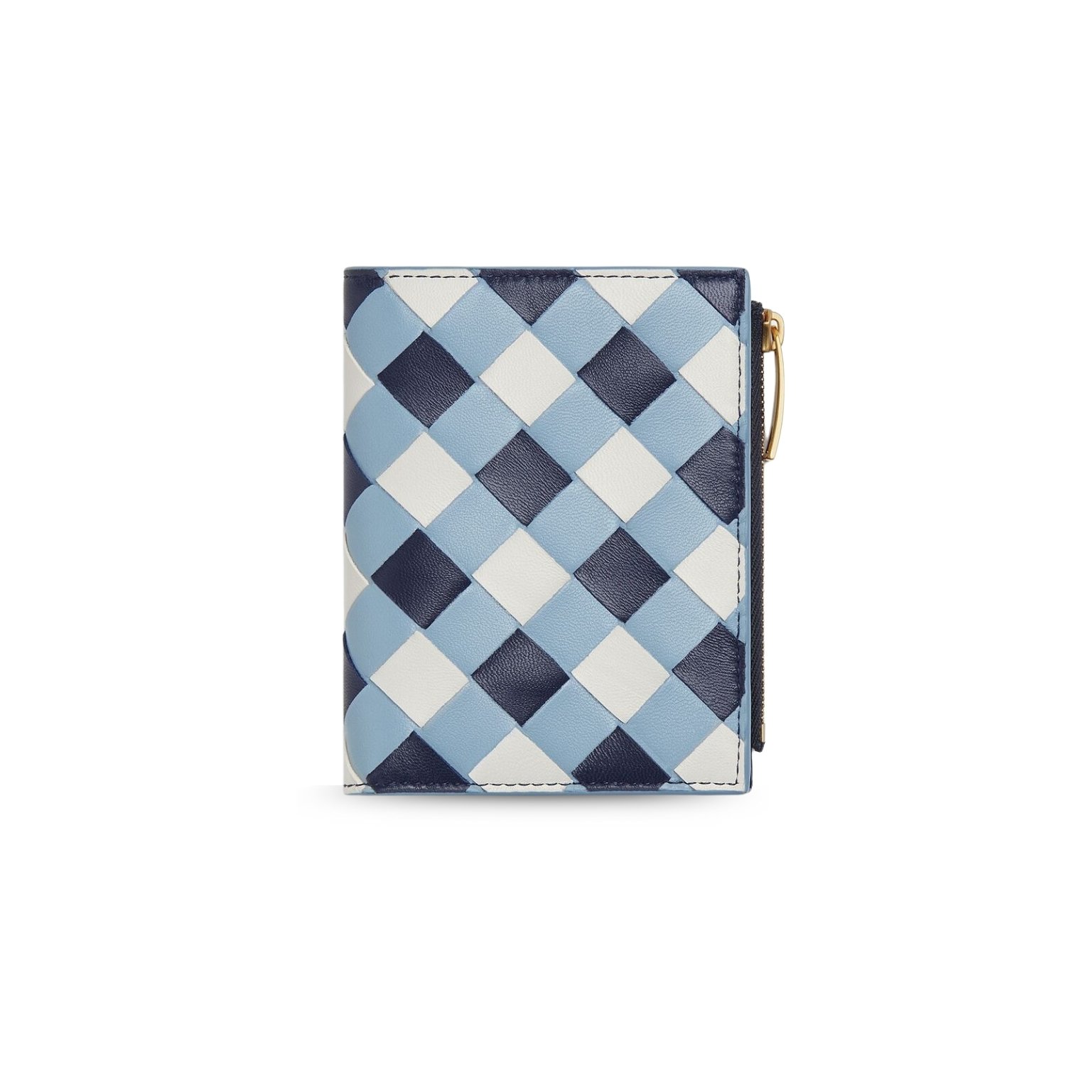 bottega-veneta-small-bi-fold-wallet-8.jpg Bottega Veneta Small Bi-Fold Wallet Ice/White For Women 9cm/3.5in 742330V5QI14150 - Image 1