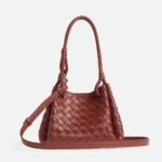 Bottega Veneta Parachute Small Shoulder Bag 7.9in/ 20cm Sapele Gold Hardware For Women 796569VCPPT2506 - Image 5