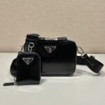Prada Small Brique Bag Black For Women 7.4 in / 19 cm 2VH070_ZO6_F0002_V_ZMI - Image 3