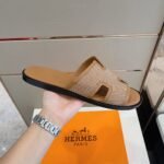 Hermes Izmir Sandals Naturel For Men - Image 8