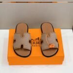 Hermes Izmir Sandals Naturel For Men - Image 7
