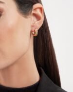 Bvlgari B.zero1 Earrings Yellow Gold For Women 357918 - Image 2