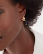 Bvlgari B.zero1 Earrings Yellow Gold For Women 357918 - Image 4