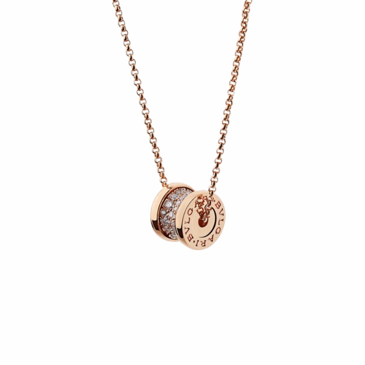bvlgari-bzero1-necklace-9.jpg Bvlgari B.zero1 Necklace Rose Gold For Women 351116 - Image 1