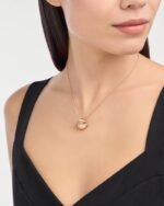 Bvlgari Cabochon Necklace Rose Gold For Women 361447 - Image 2