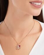 Bvlgari Fiorever Necklace Rose Gold For Women 359928 - Image 2