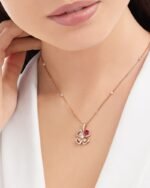 Bvlgari Fiorever Necklace Rose Gold For Women 359928 - Image 3