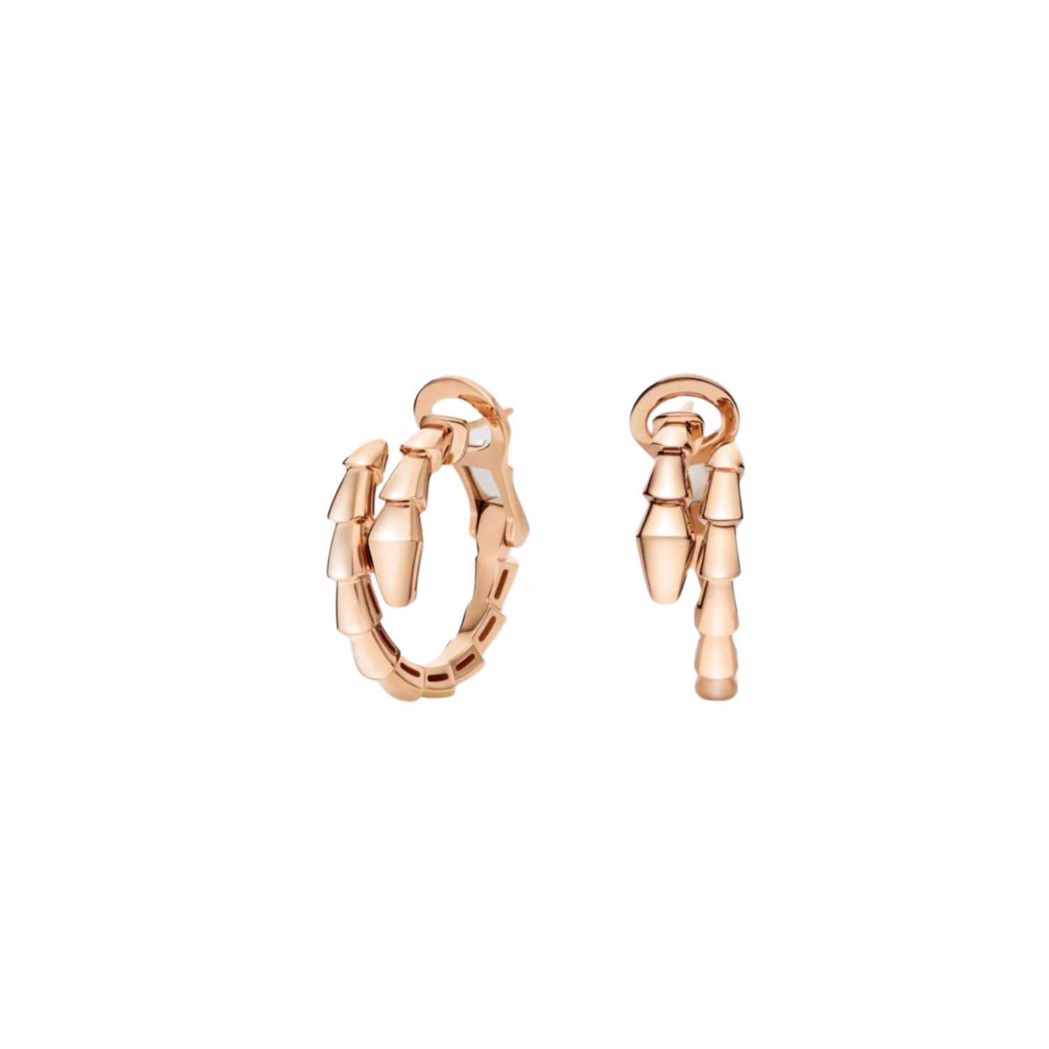 bvlgari-serpenti-viper-earrings-1.jpg Bvlgari Serpenti Viper Earrings Rose Gold For Women 361293 - Image 1