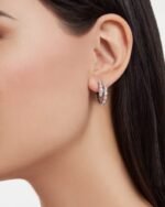 Bvlgari Serpenti Viper Earrings White Gold For Women 358360 - Image 5