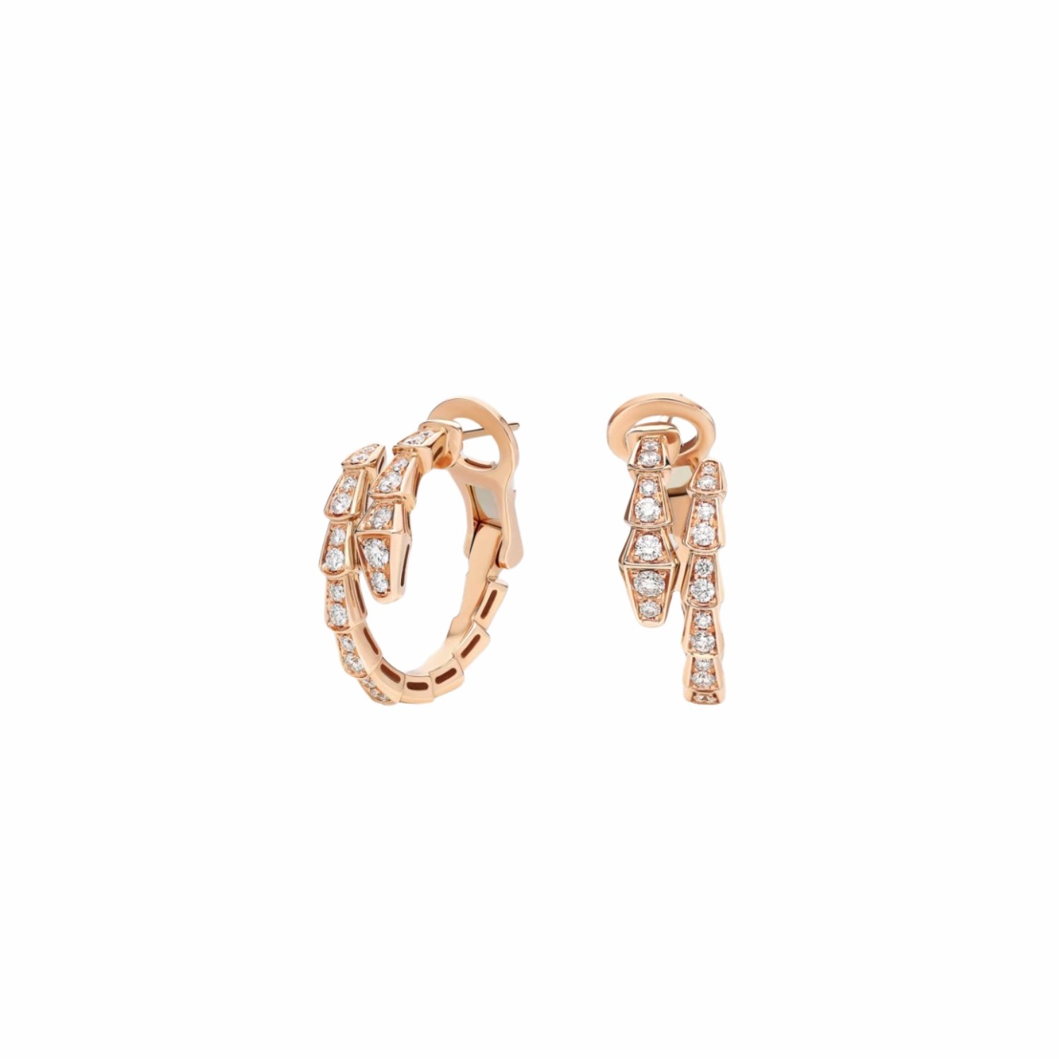bvlgari-serpenti-viper-earrings-9.jpg Bvlgari Serpenti Viper Earrings Rose Gold For Women 358361 - Image 1
