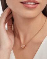 Bvlgari Serpenti Viper Necklace Rose Gold For Women 357794 - Image 2