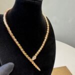 Bvlgari Serpenti Viper Necklace Rose Gold For Women - Image 3