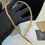 Bvlgari Serpenti Viper Necklace Rose Gold For Women - Image 4