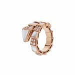 Bvlgari Serpenti Viper Ring Rose Gold For Women 350670